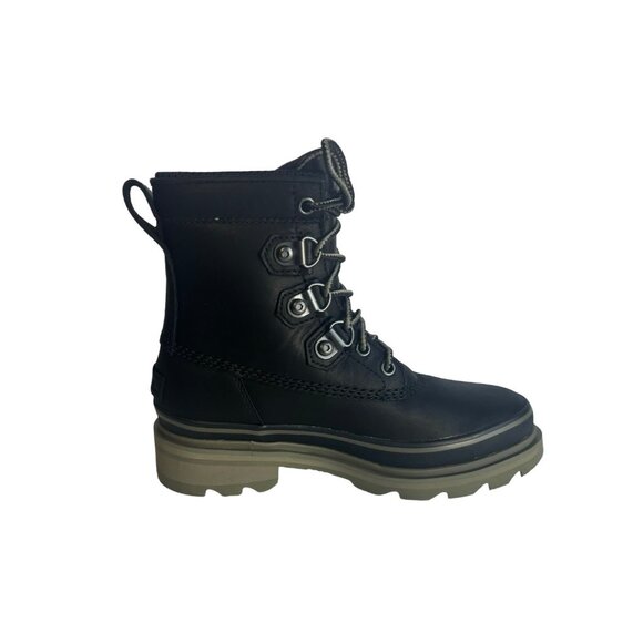 Sorel Winter Boots Lennox Street Boots Size 6 Black/Sage Waterproof New - Picture 7 of 8
